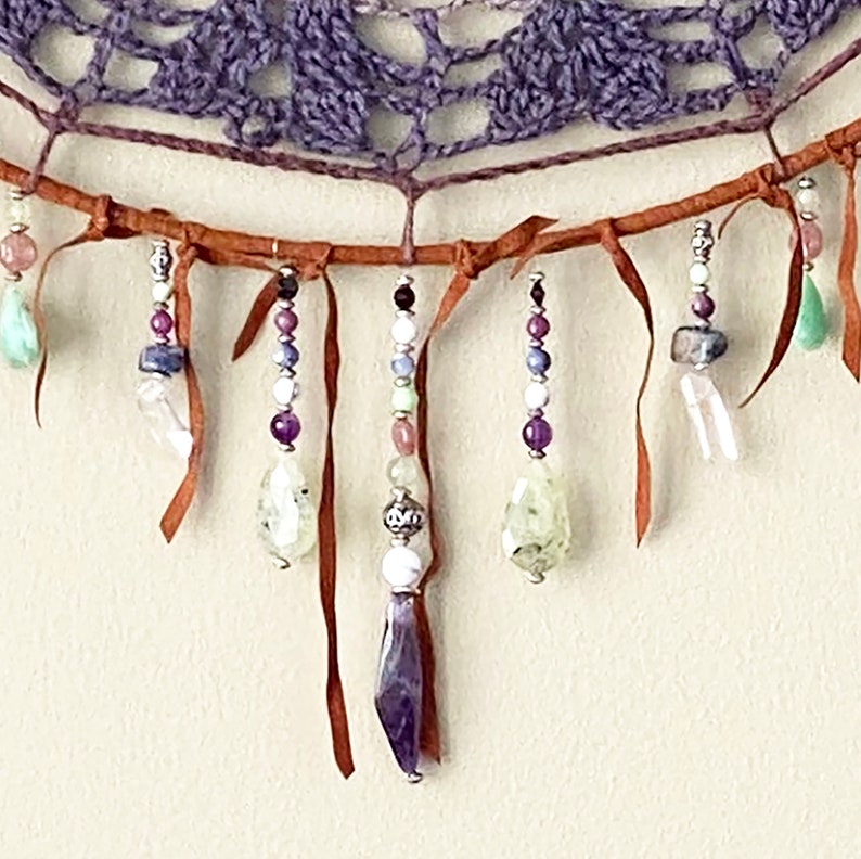 Sweet Dreams Crocheted Dreamcatcher- Large