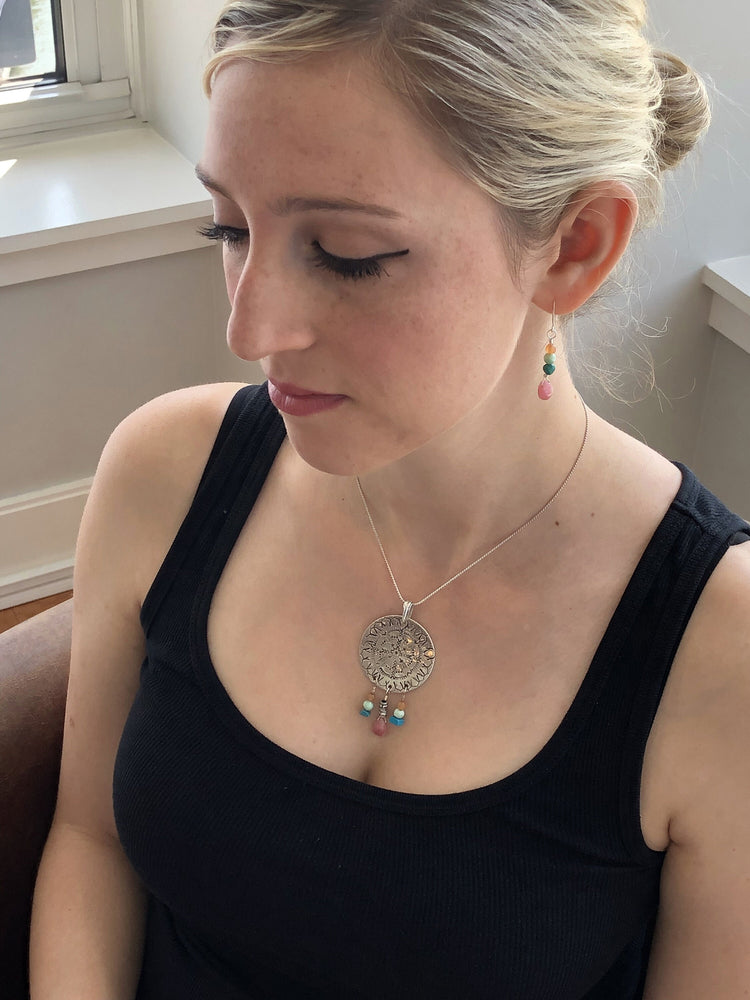 Dreaming Silver Mandala Pendant