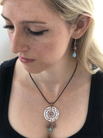 Uplifting Copper Mandala Pendant