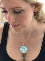 Balance Silver Round Mandala Pendant