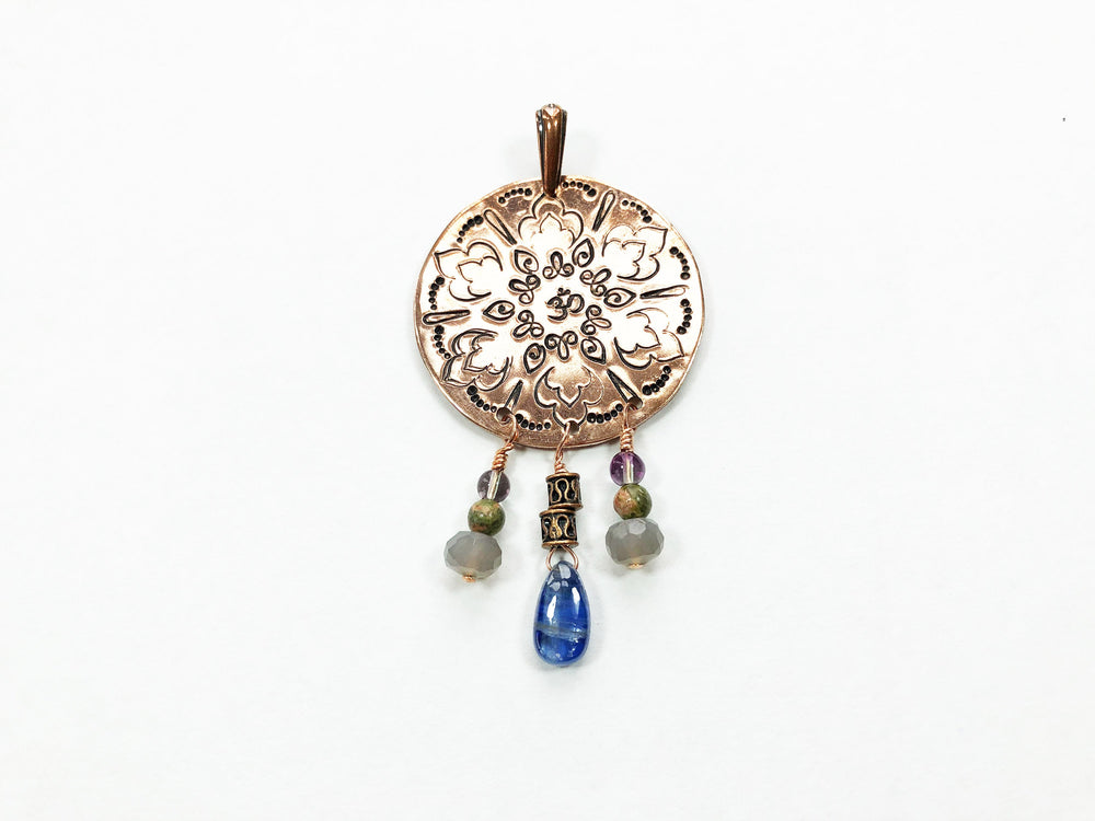 Balance Copper Mandala Pendant