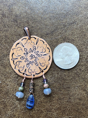 Balance Copper Mandala Pendant