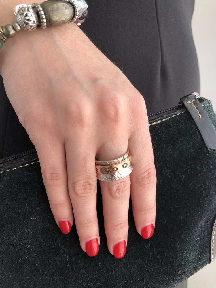 Uplifting Meditation/Fidget Spinner Ring
