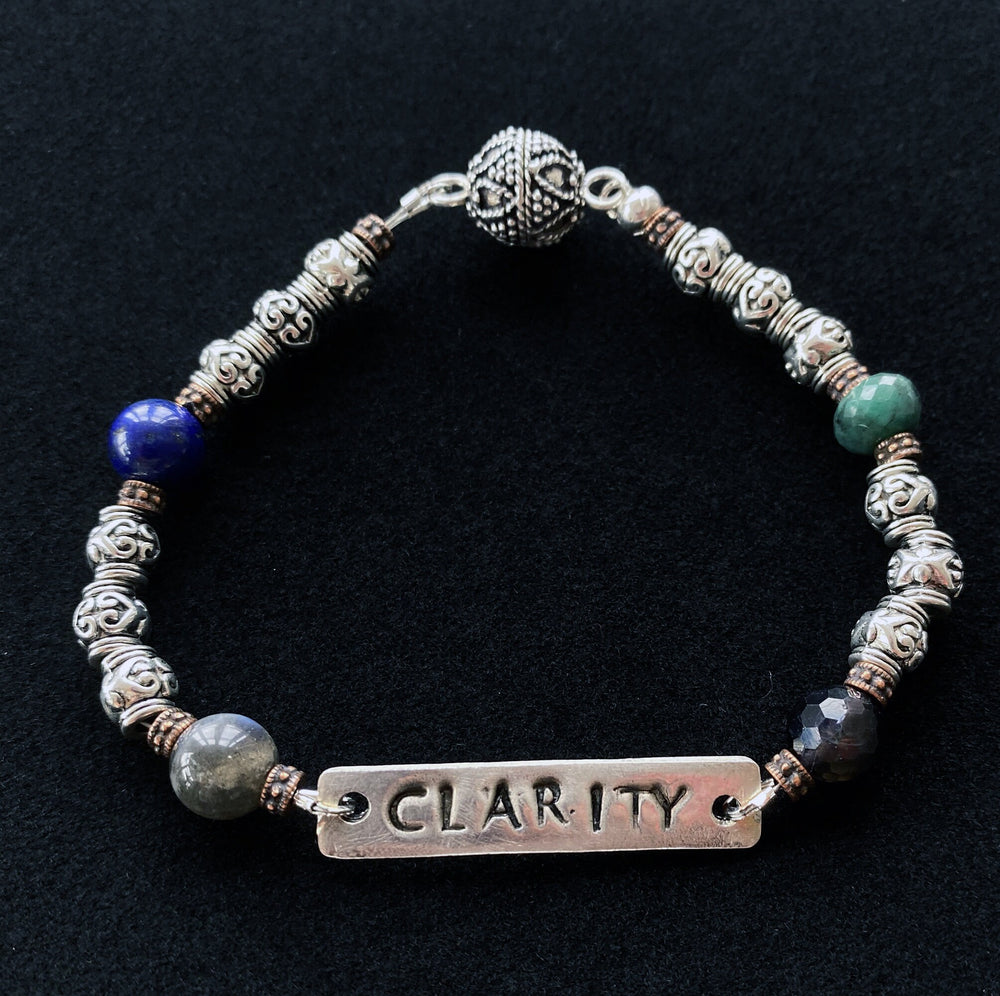 Reversible Custom Word Gemstone Bracelet