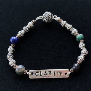 Reversible Custom Word Gemstone Bracelet