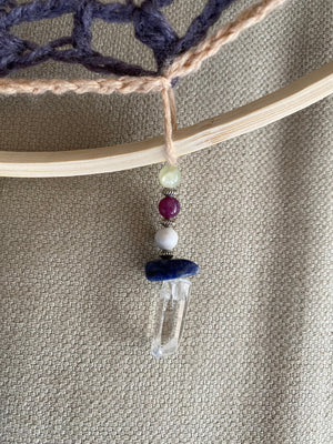 Sweet Dreams Crocheted Dreamcatcher- Medium
